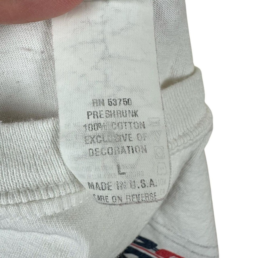 Adidas Unisex Long Sleeve Tee Youth L 90s Vintage Sportscore Americana Indie Y2K - Picture 3 of 7